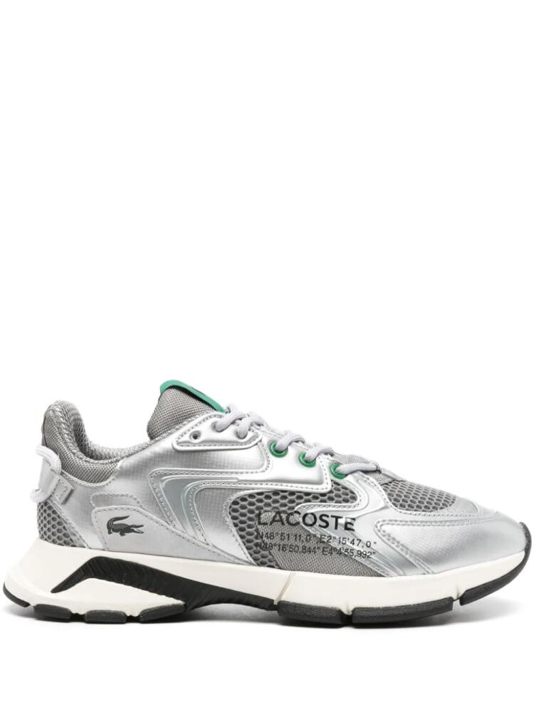 Lacoste metallic lace-up sneakers - Grey Cover