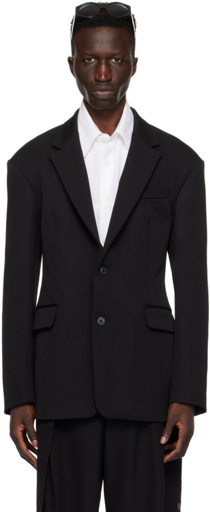 Dries Van Noten Black Single-Breasted Blazer Cover