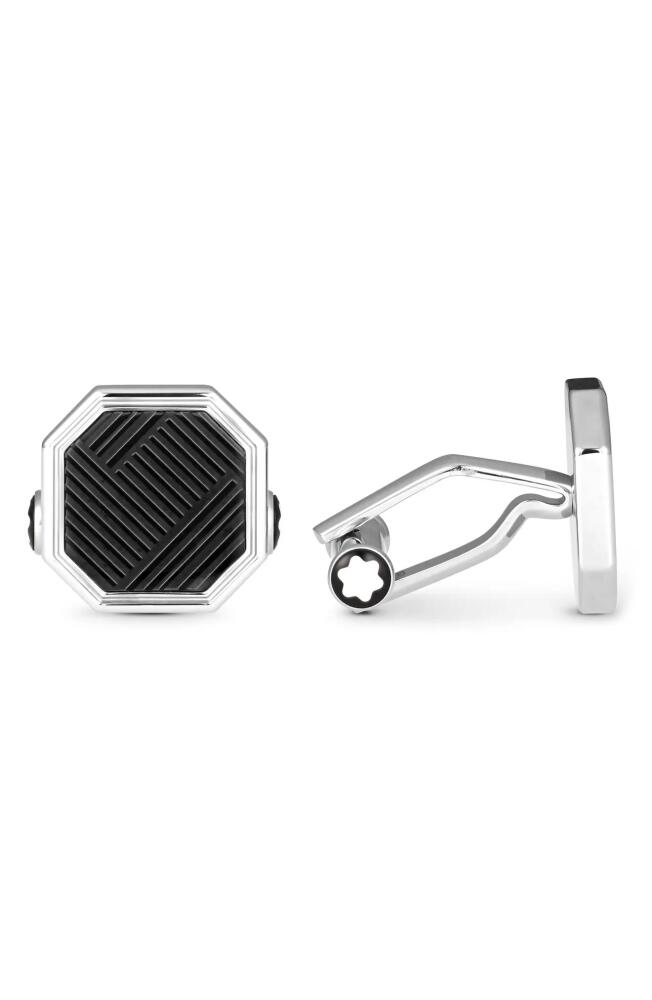 Montblanc Meisterstück Cuff Links in Black Cover