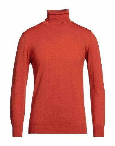 Grey Daniele Alessandrini Man Turtleneck Orange Wool, Acrylic Cover