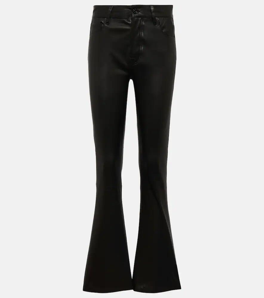 7 For All Mankind Bootcut Tailorless leather pants Cover