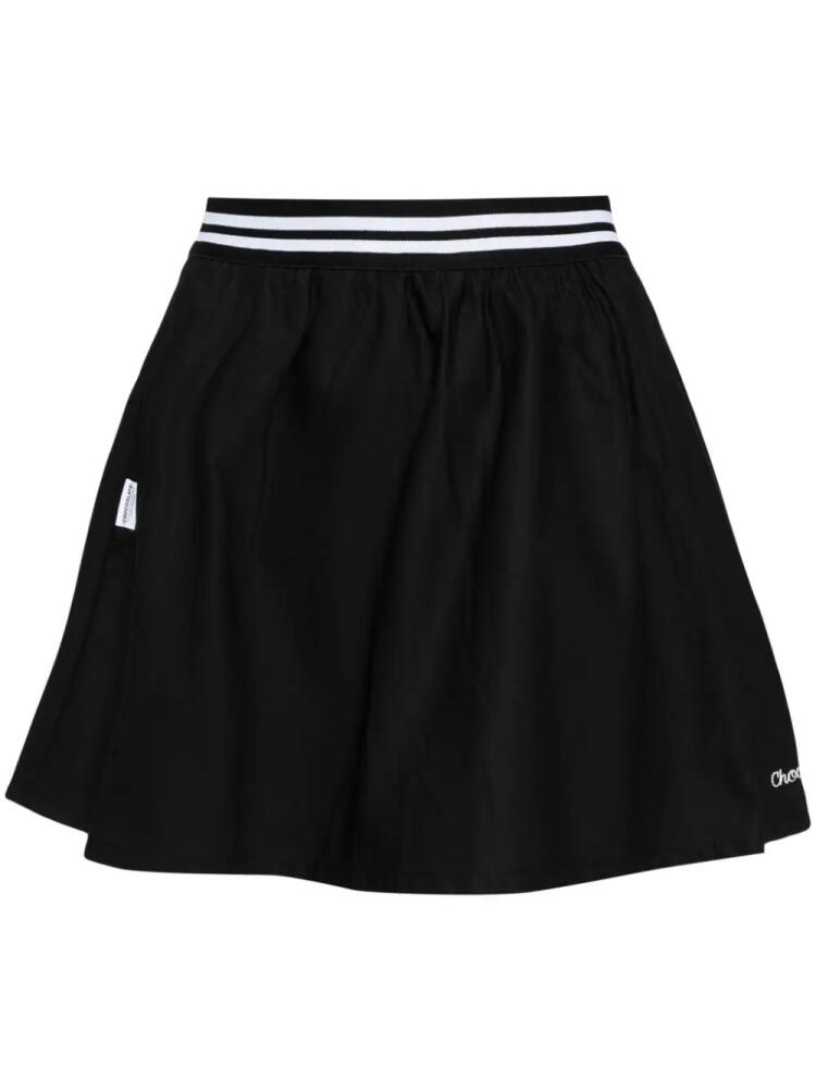 CHOCOOLATE logo-embroidered cotton skirt - Black Cover