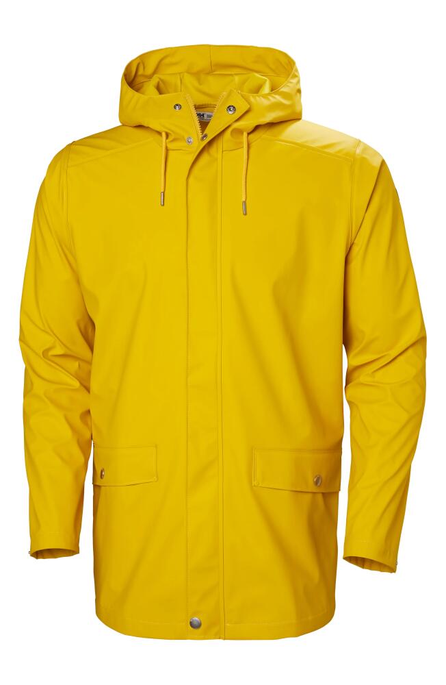 Helly Hansen Moss Waterproof Raincoat in Essential Yellow Cover