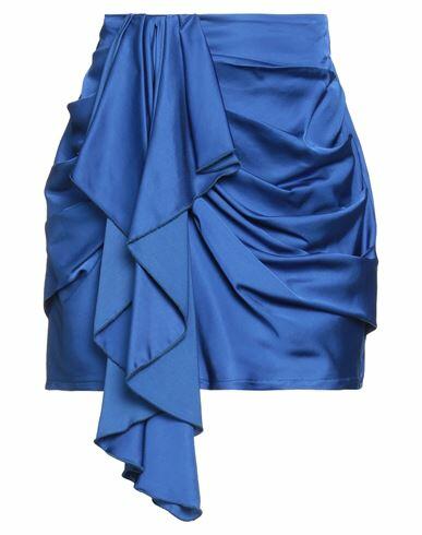 Vicolo Woman Mini skirt Bright blue Viscose Cover