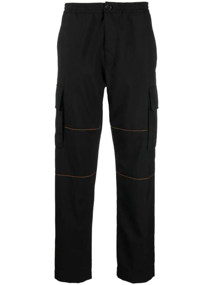 Marni straight-leg virgin-wool trousers - Black Cover