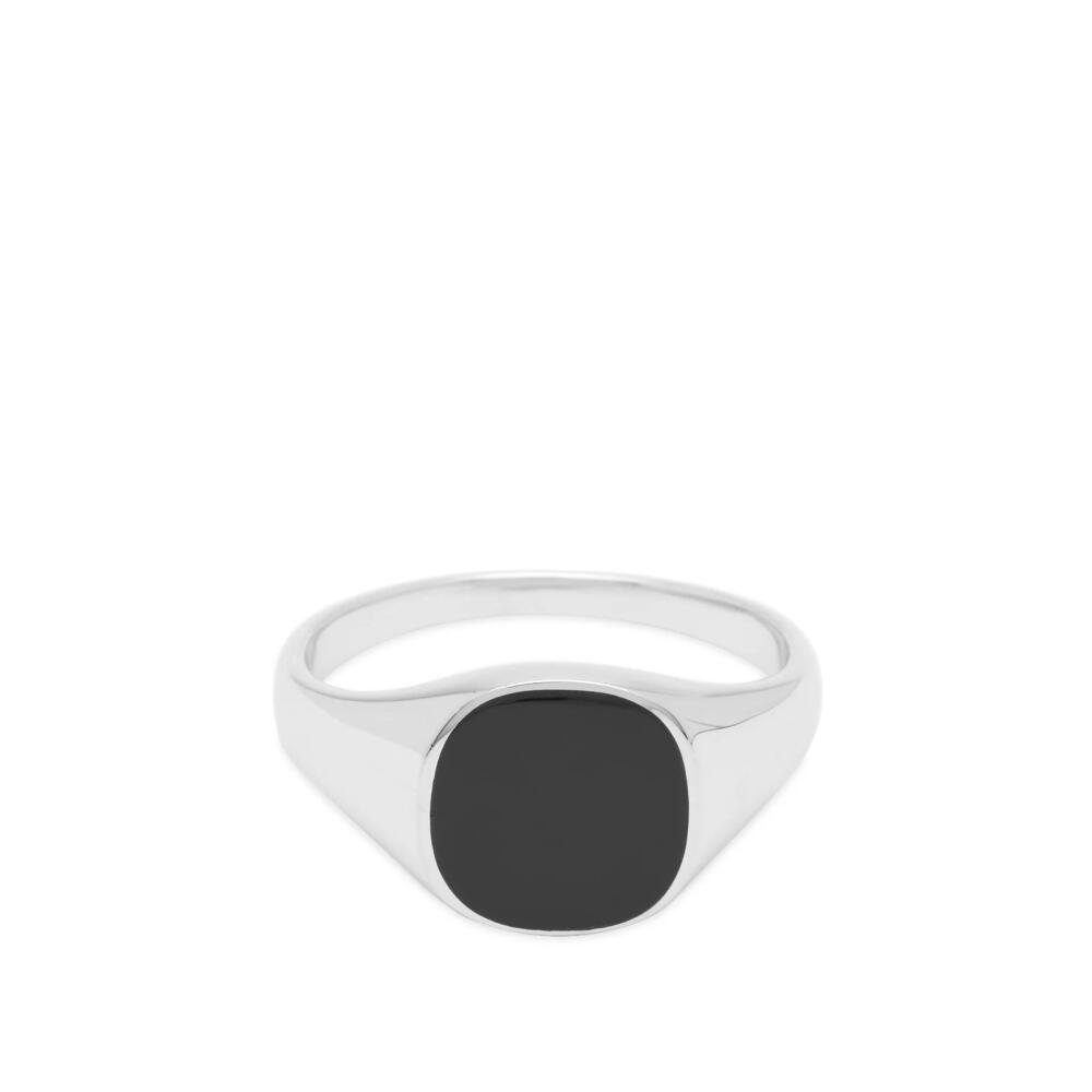 Miansai Men's Olympus Signet Ring in Silver/Black Cover