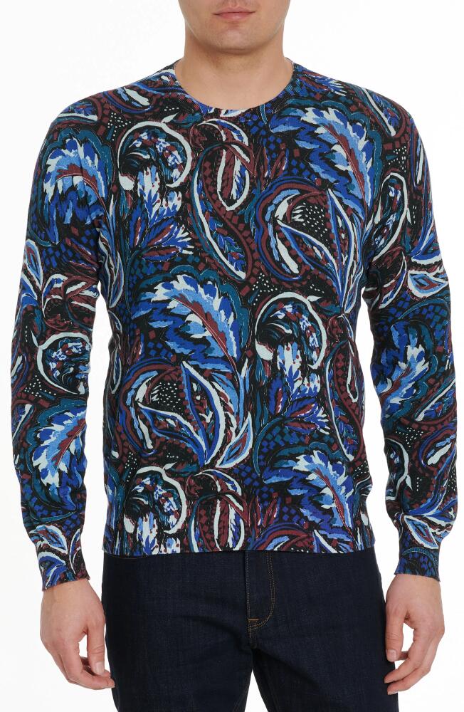 Robert Graham Solar Wind Print Linen & Cotton Sweater in Multi Cover