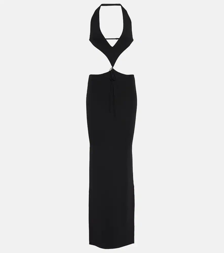 Aya Muse Tetra cutout halterneck maxi dress Cover