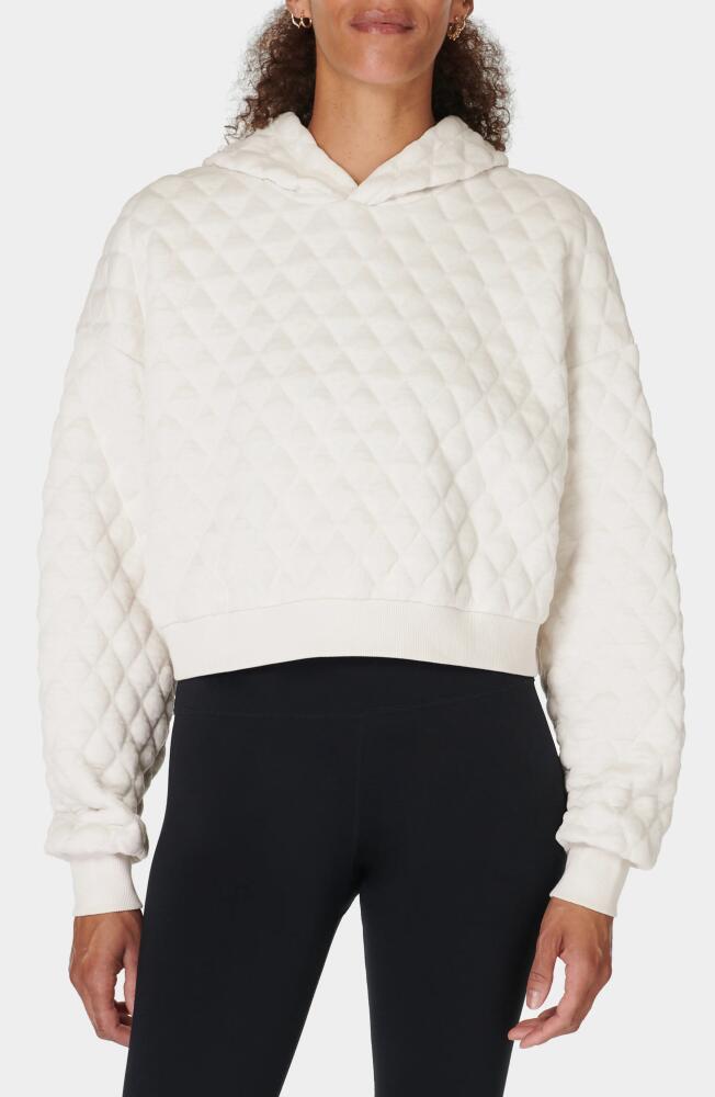 Sweaty Betty Sandwash Quilted Hoodie in Marble White Cover