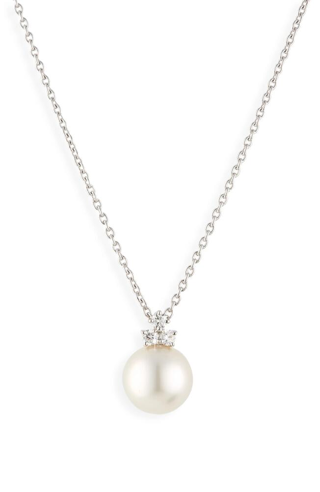 Mikimoto Classic White South Sea Cultured Pearl Pendant Necklace in 18Kw Cover