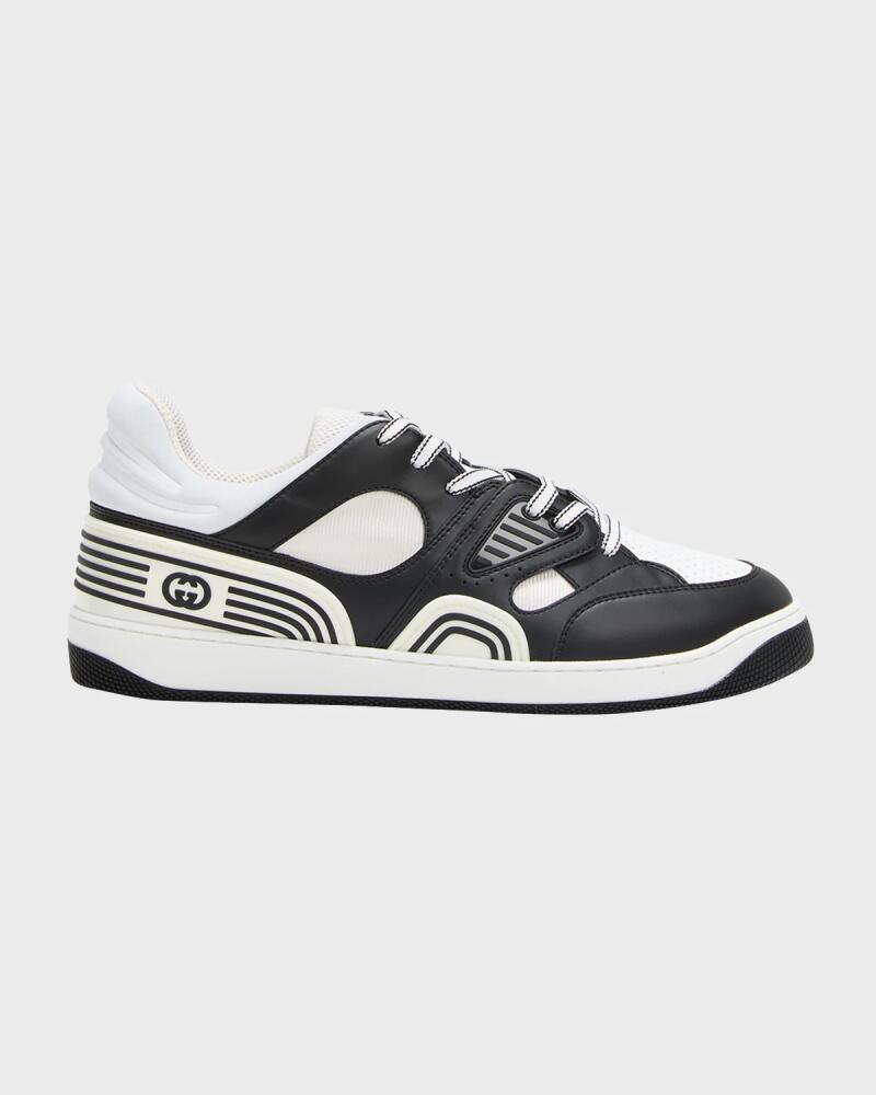 Gucci Men's Basket Low-Top Sneakers Cover