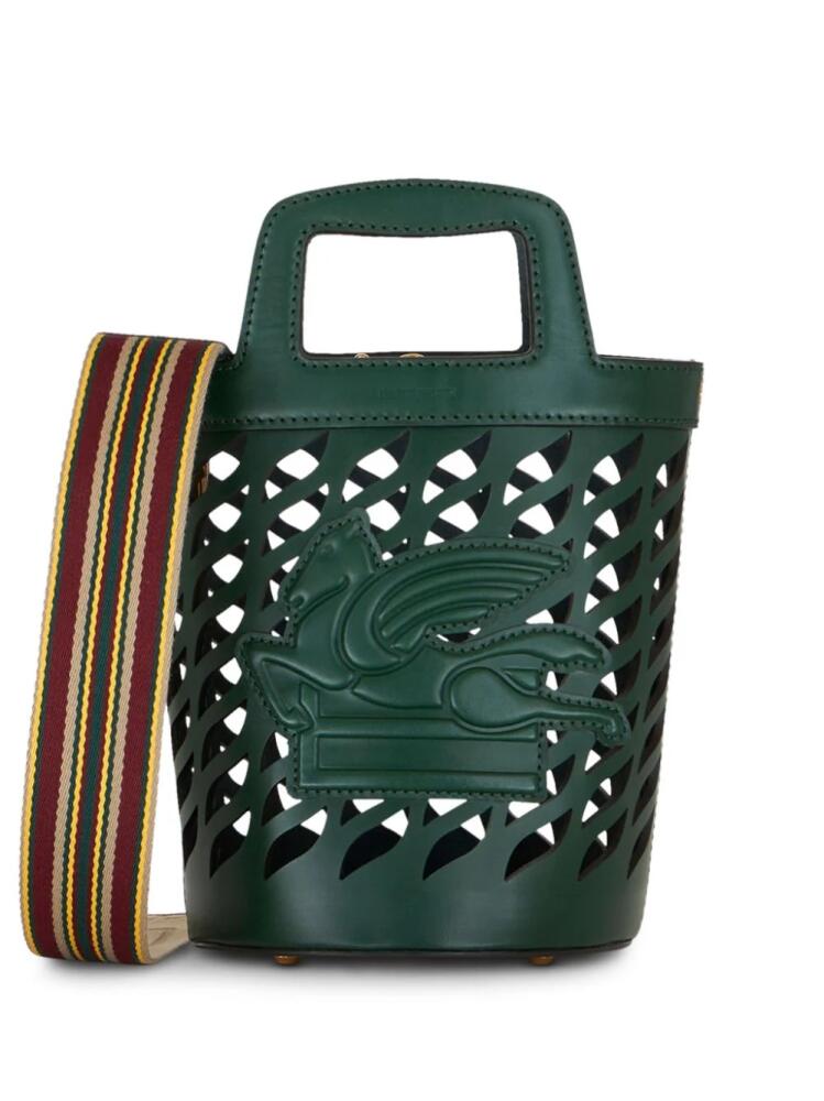 ETRO Coffa leather bucket bag - Green Cover