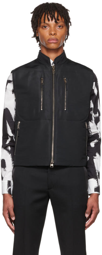 Alexander McQueen Black Polyester Vest Cover