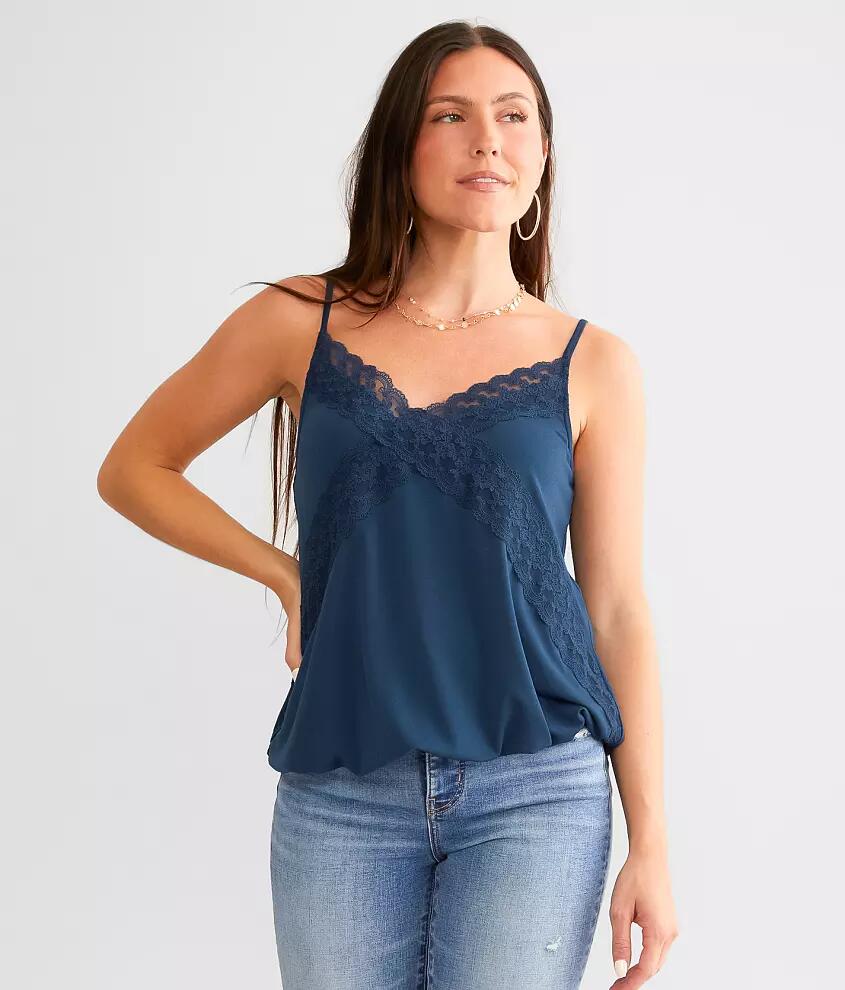 Daytrip Lace Trim Tank Top Cover