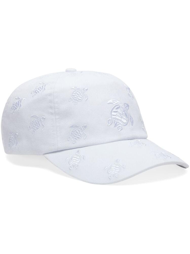 Vilebrequin turtle-embroidered cotton cap - White Cover