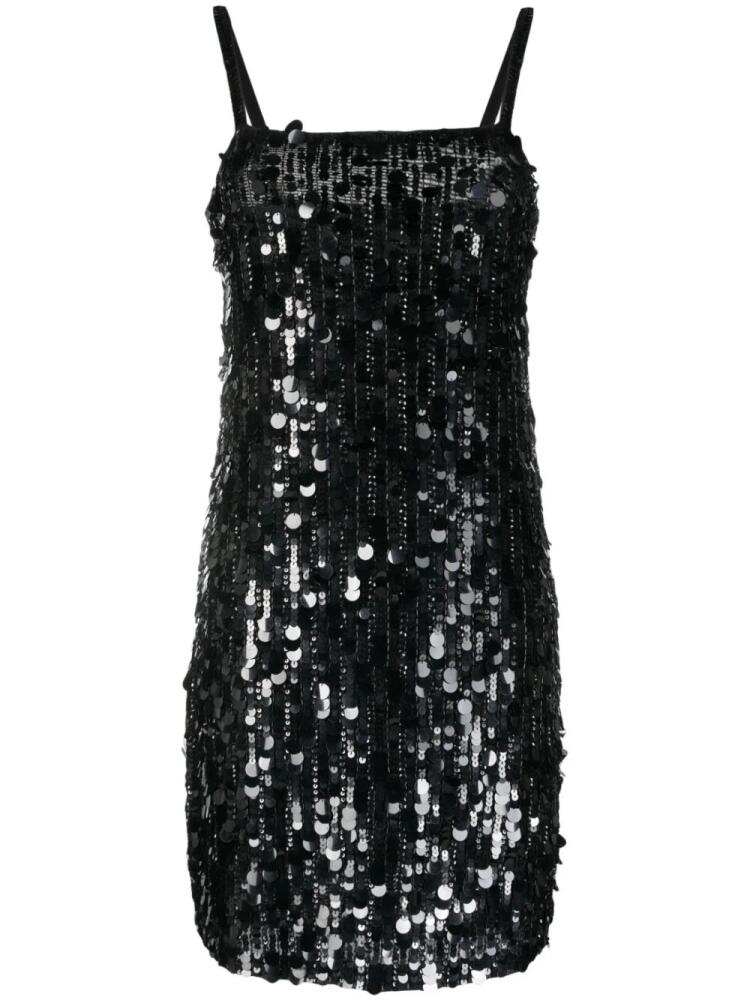 P.A.R.O.S.H. sequined sleeveless minidress - Black Cover