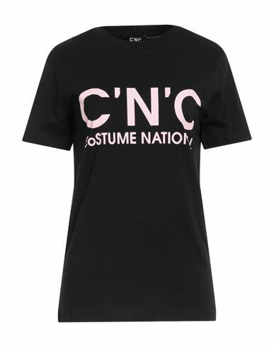 C'n'c' Costume National Woman T-shirt Black Cotton Cover