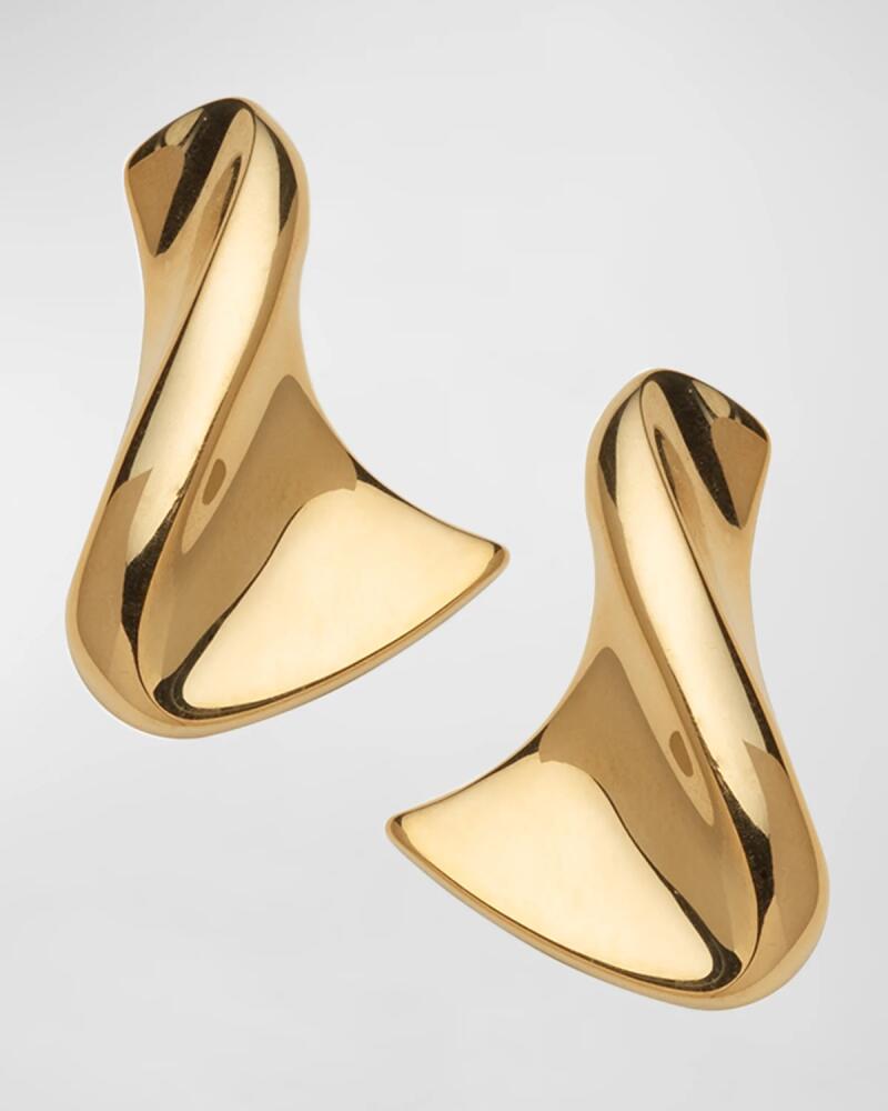 Jennifer Zeuner Anine Twisted Gold-Plated Earrings Cover