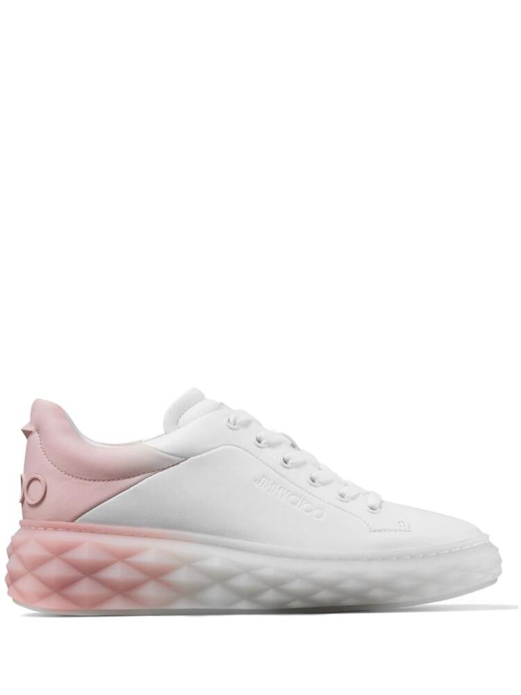 Jimmy Choo Diamond Maxi leather sneakers - White Cover