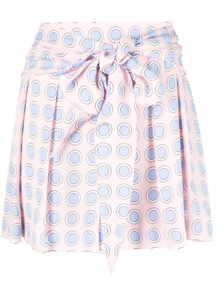 Boutique Moschino spot-print tied-waist shorts - Pink Cover