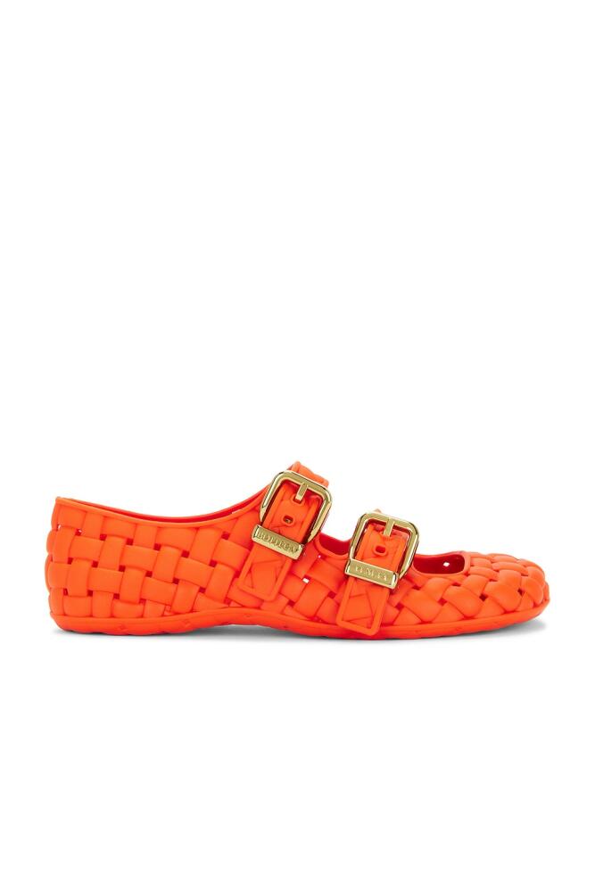 Bottega Veneta Amy Flat in Orange Cover