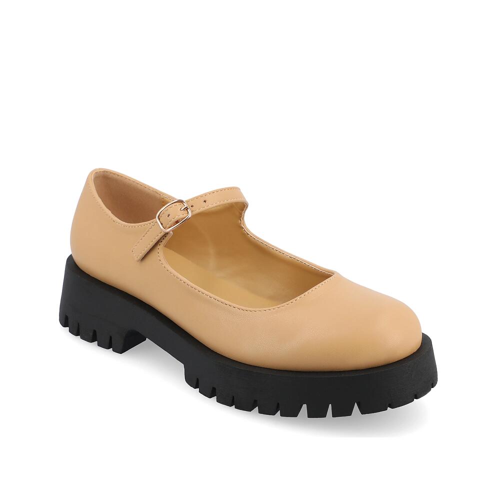 Journee Collection Kamie Mary Jane Loafer | Women's | Light Brown Cover