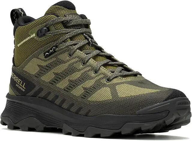 Merrell Speed Eco Mid Wp (Mosstone) Men's Shoes Cover