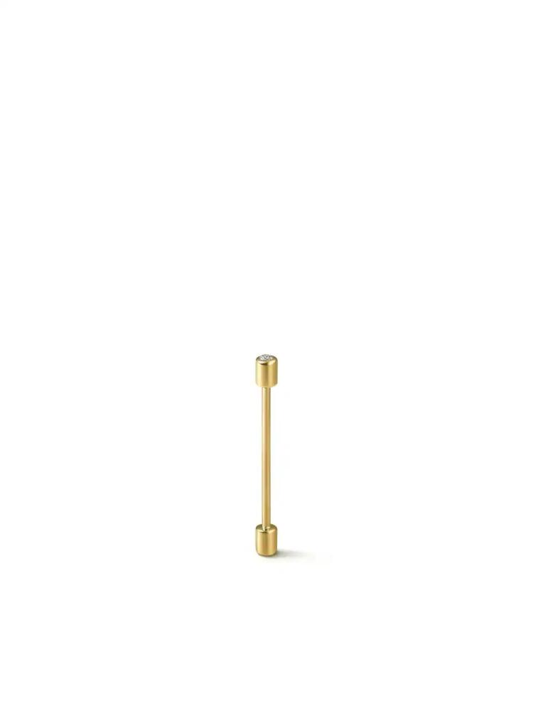 Shihara 18kt yellow gold Twist Pin 02 diamond earring Cover