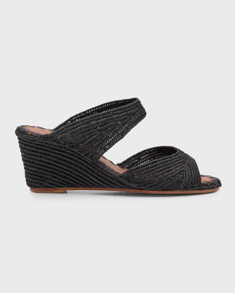 Carrie Forbes Houcine Raffia Wedge Sandals Cover