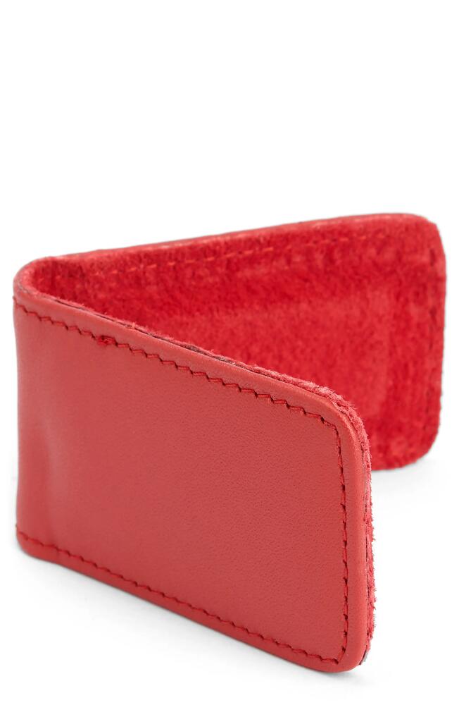 ROYCE New York Leather Money Clip in Red Cover