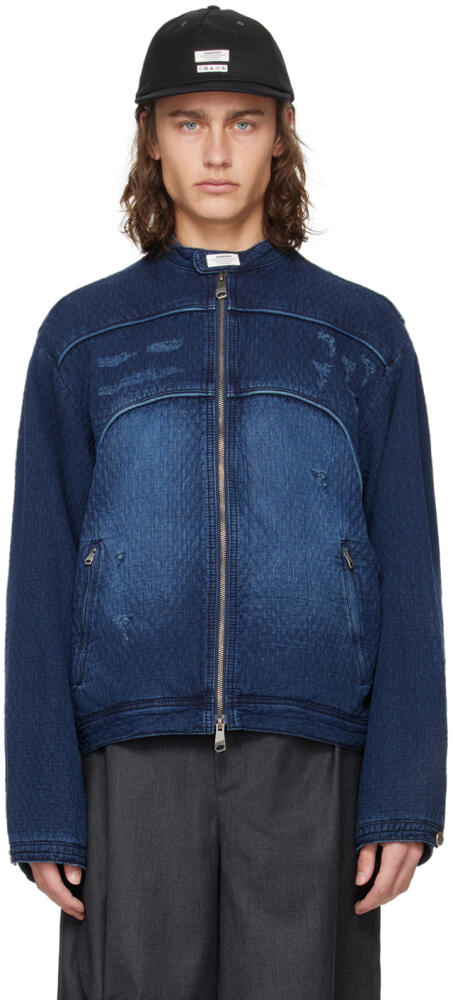 ADER error Navy Pelter Denim Jacket Cover