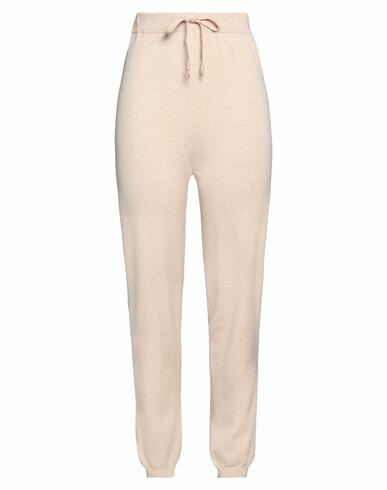 Soallure Woman Pants Beige Viscose, Polyester Cover