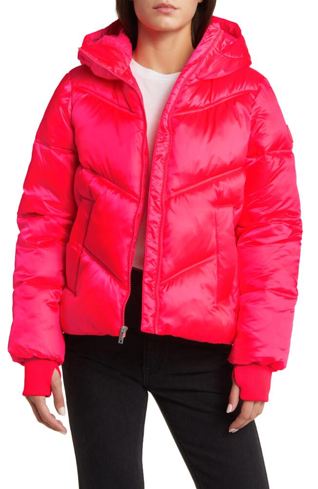 UGG(r) Ronney Water Resistant Crop Puffer Jacket in Cosmo Pink Cover