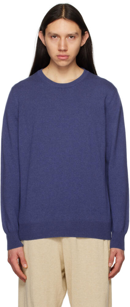 Ghiaia Cashmere Blue Crewneck Sweater Cover