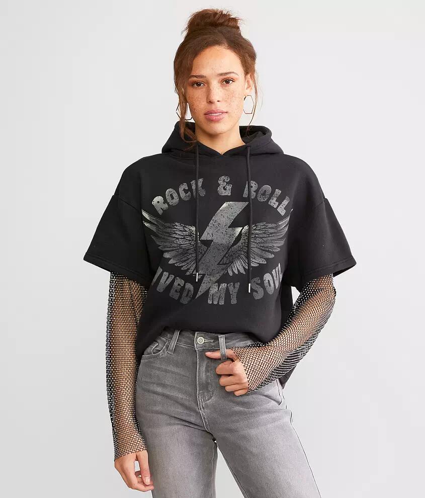 Goodie Two Sleeves Rock & Roll Hooded Sweatshirt Cover