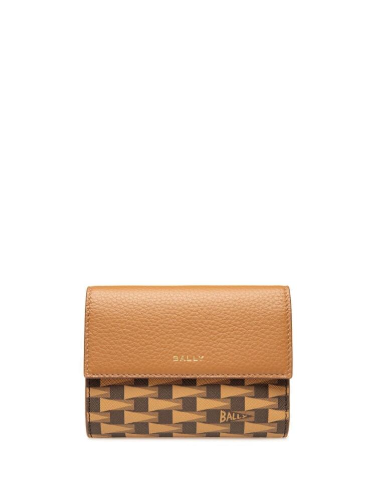 Bally Pennant logo-print wallet - Brown Cover