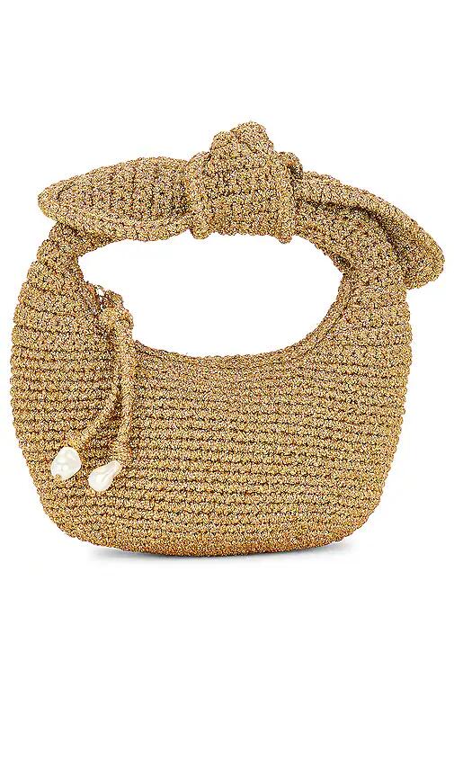 Poolside The Josie Knot Bag in Metallic Gold Cover