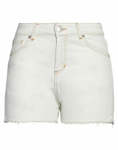 Family First Milano Woman Denim shorts Blue Cotton, Elastane Cover