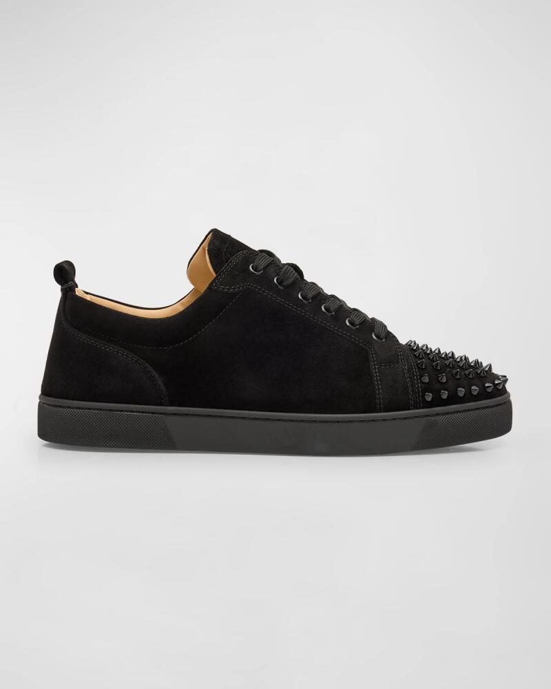 Christian Louboutin Men's Louis Junior Spikes Leather Low-Top Sneakers Cover