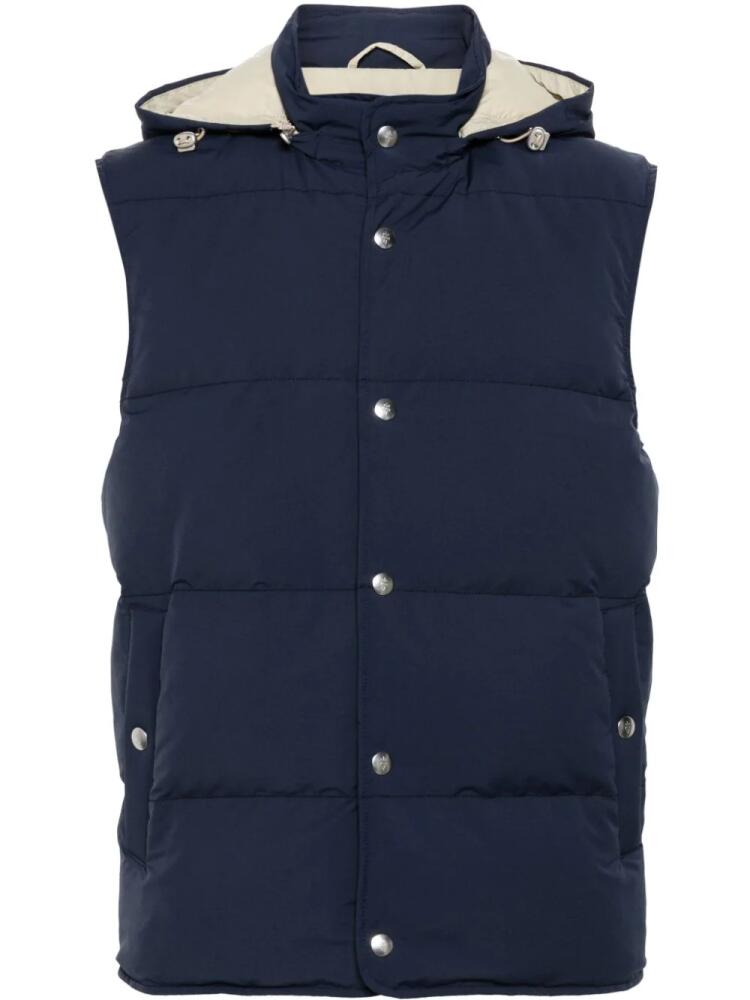 Eleventy padded gilet - Blue Cover