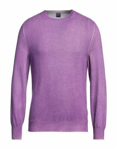 Fedeli Man Sweater Purple Cashmere Cover