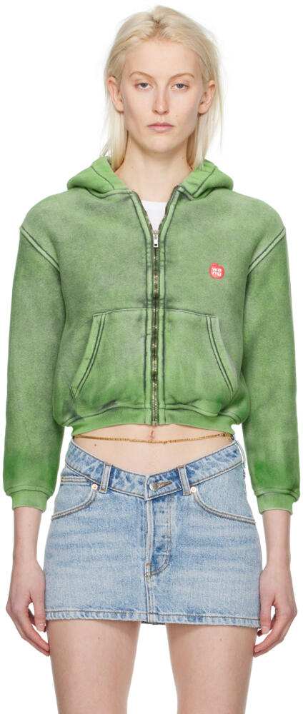 Alexander Wang Green Shrunken Hoodie Cover