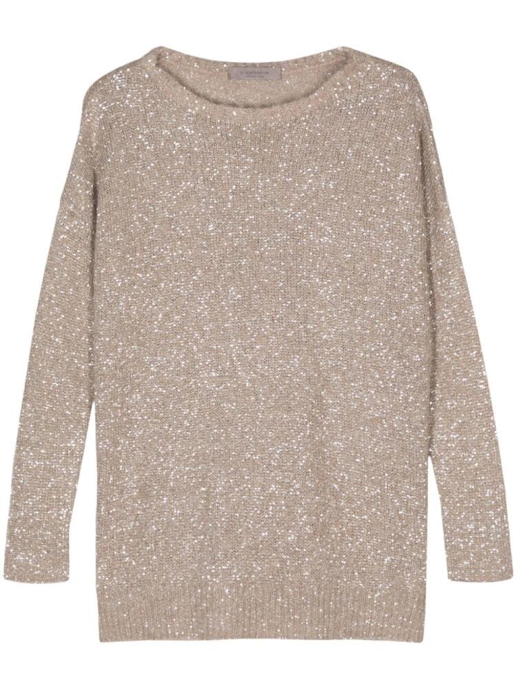 D.Exterior sequinned jumper - Neutrals Cover