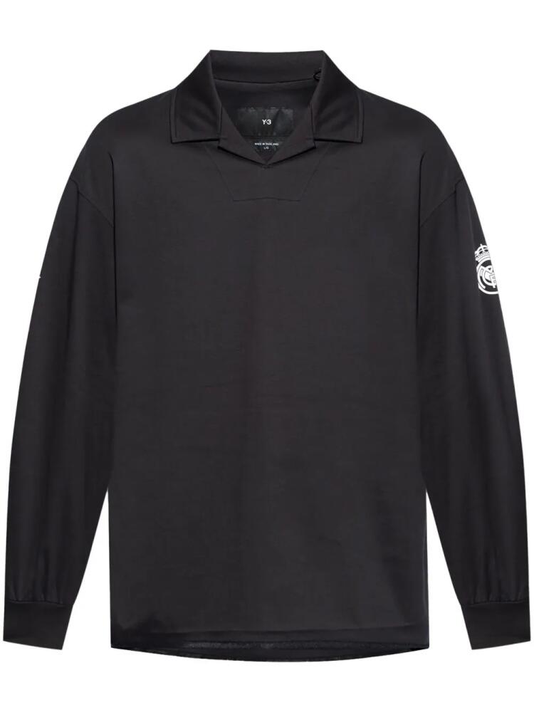 Y-3 RM long-sleeved polo shirt - Black Cover