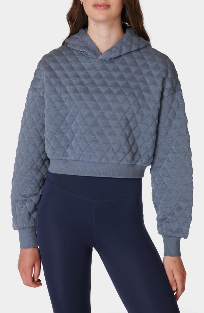 Sweaty Betty Sandwash Quilted Hoodie in Endless Blue Cover