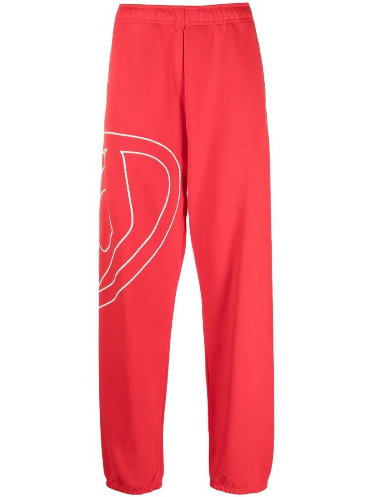 Diesel P-Marky-Megoval cotton track pants - Red Cover