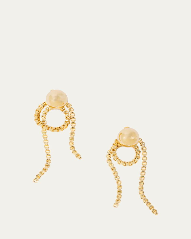 PEARL OCTOPUSS.Y Chain Loop Earrings Cover