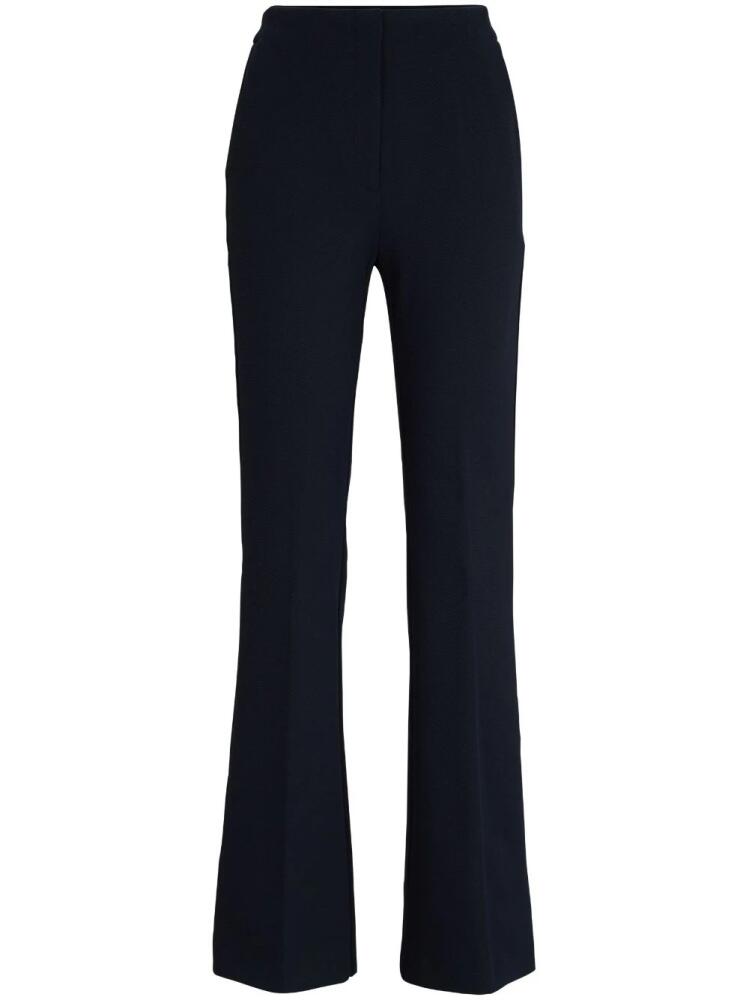 BOSS high-waisted flared trousers - Blue Cover