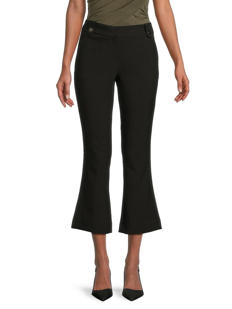 NANETTE nanette lepore Women's Solid Bootcut Pants - Very Black Cover