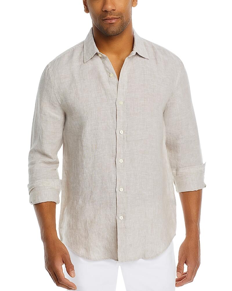 The Men's Store at Bloomingdale's Linen Chambray Regular Fit Button Down Shirt - Exclusive Cover